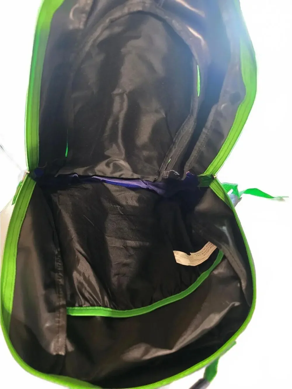 Blue Green Striped Accent Backpack Everyday Carry School Bookbag Tech Daypack